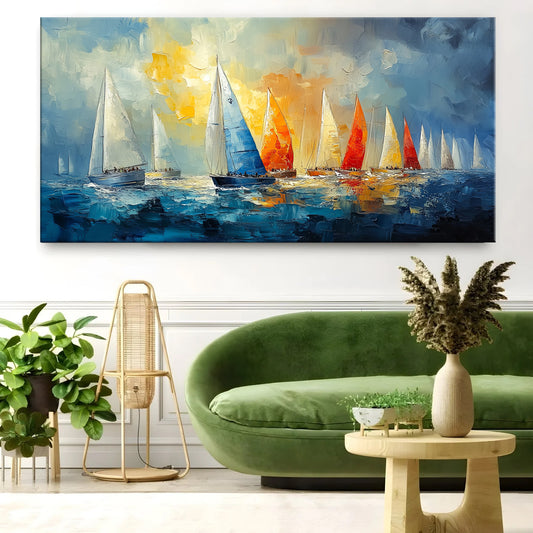 Décor Abstrait Les Navires - لوحة لمنزل العصري