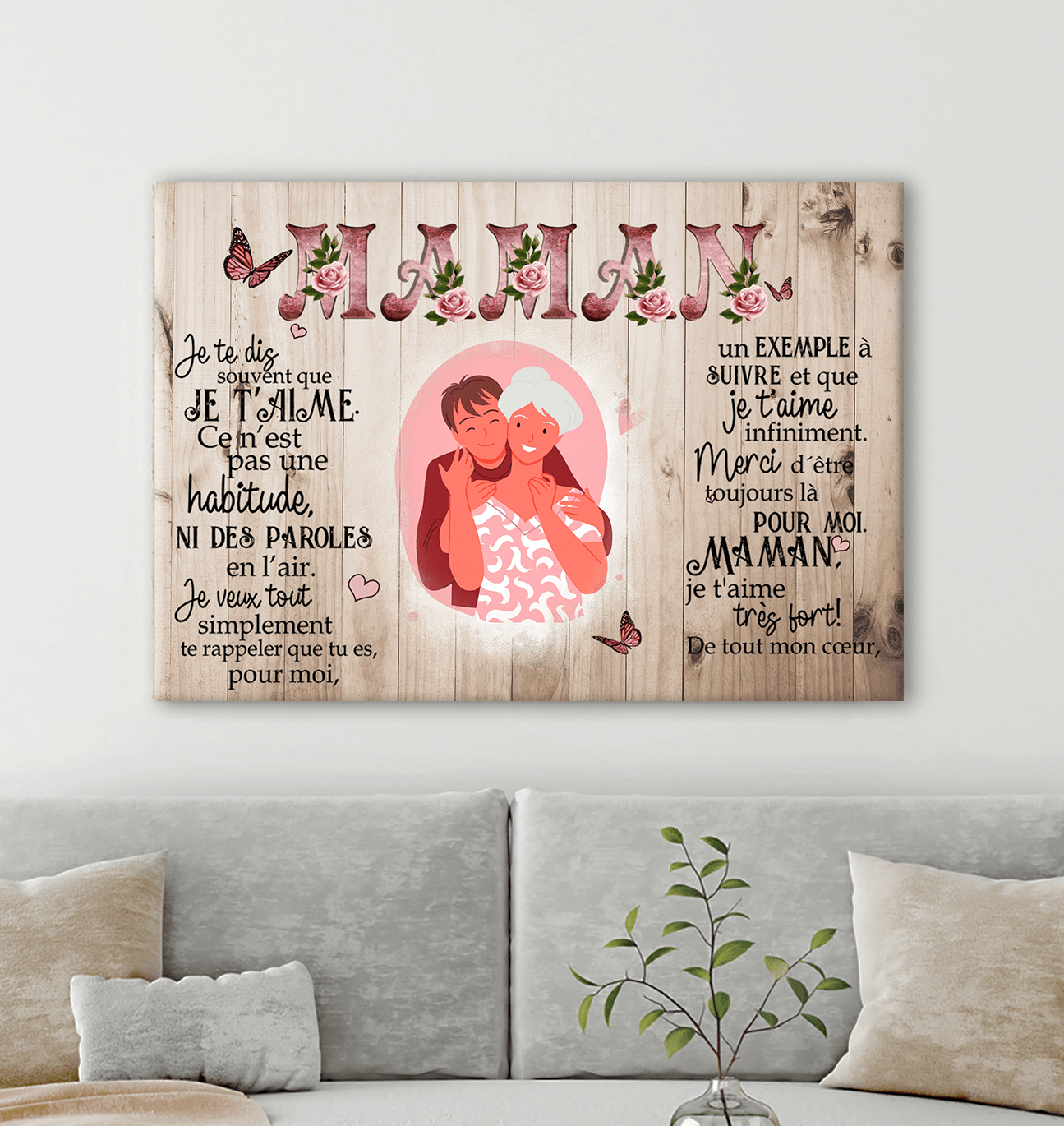 Cadre JE T'AIME MAMAN - 💕 أجمل هدية إلى أمك 💕