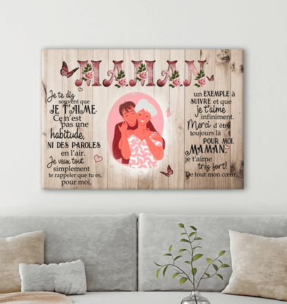 Cadre JE T'AIME MAMAN - 💕 أجمل هدية إلى أمك 💕